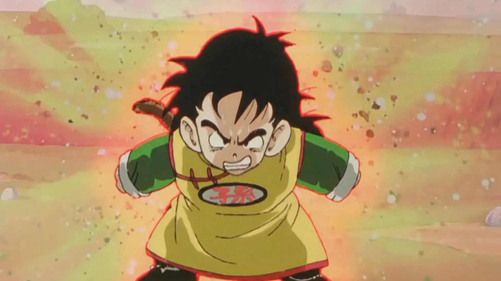 Гохан концентрирует силу перед Радицем в DBZ