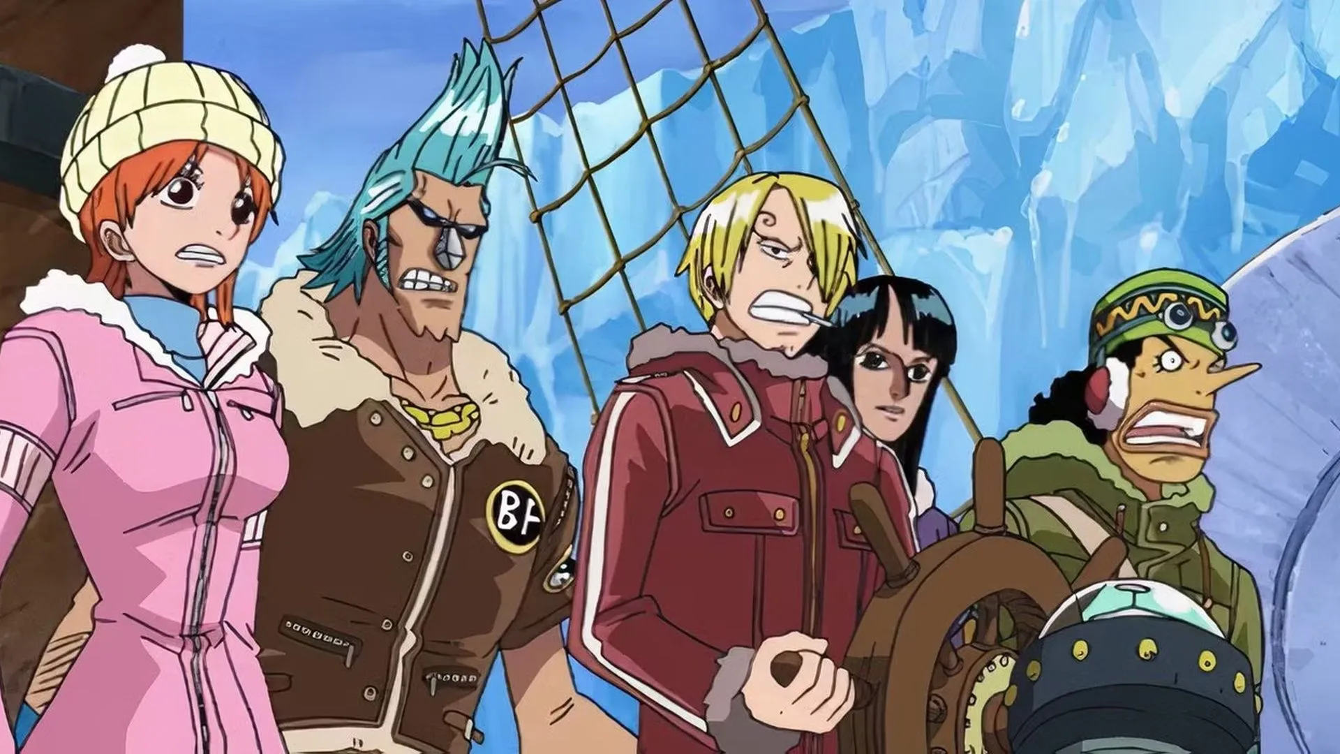 Нами, Санджи, Усопп, Фрэнки и Робин, «Ван-Пис», серия 329