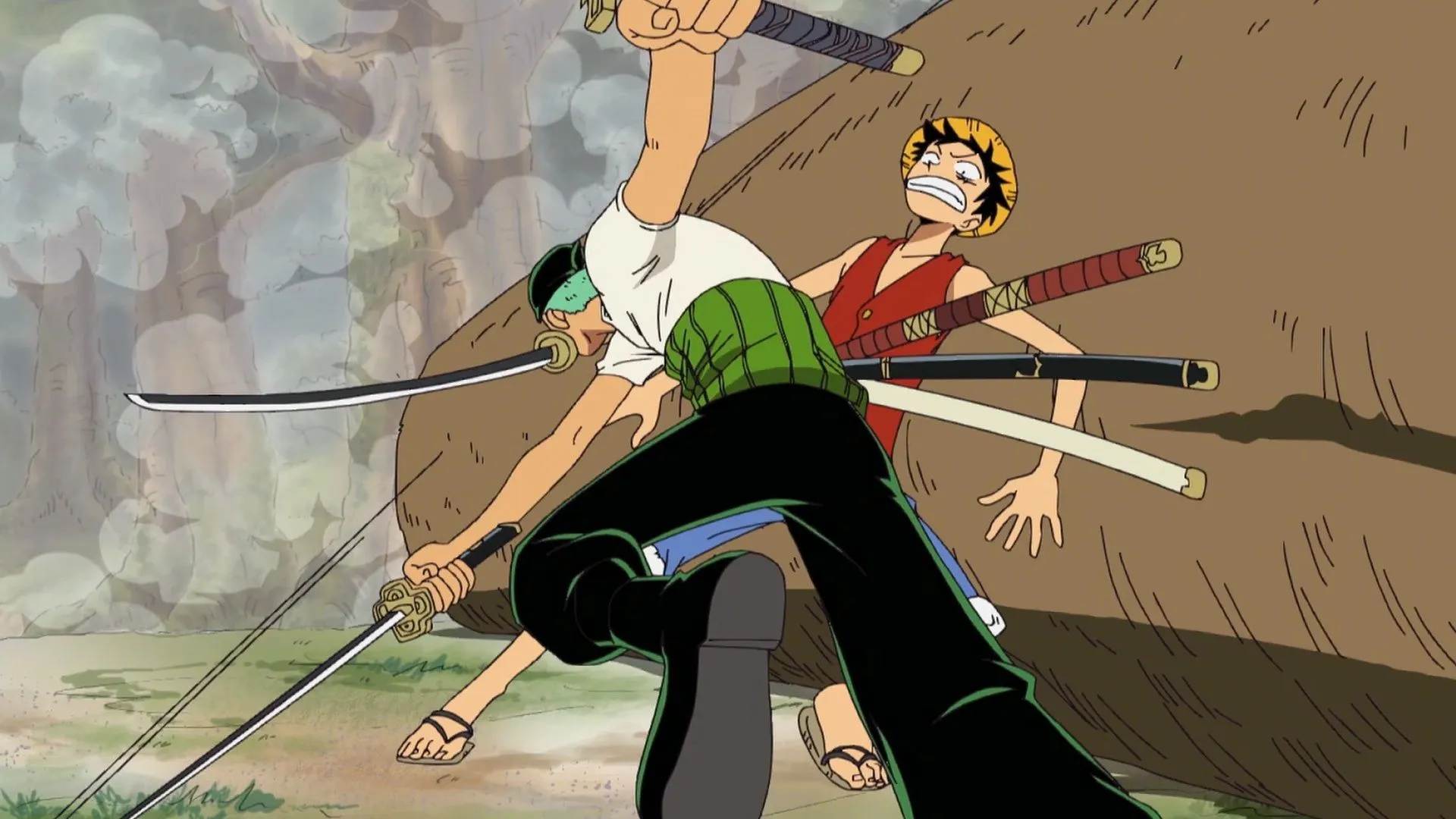 Зоро атакует Луффи, «Ван-Пис», серия 223