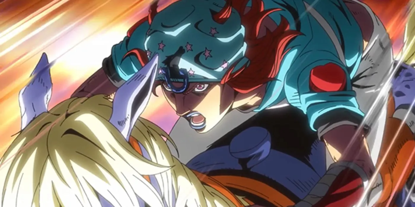 Джонни Джостар скачет на лошади, «Невероятное приключение ДжоДжо: Забег стального шара»