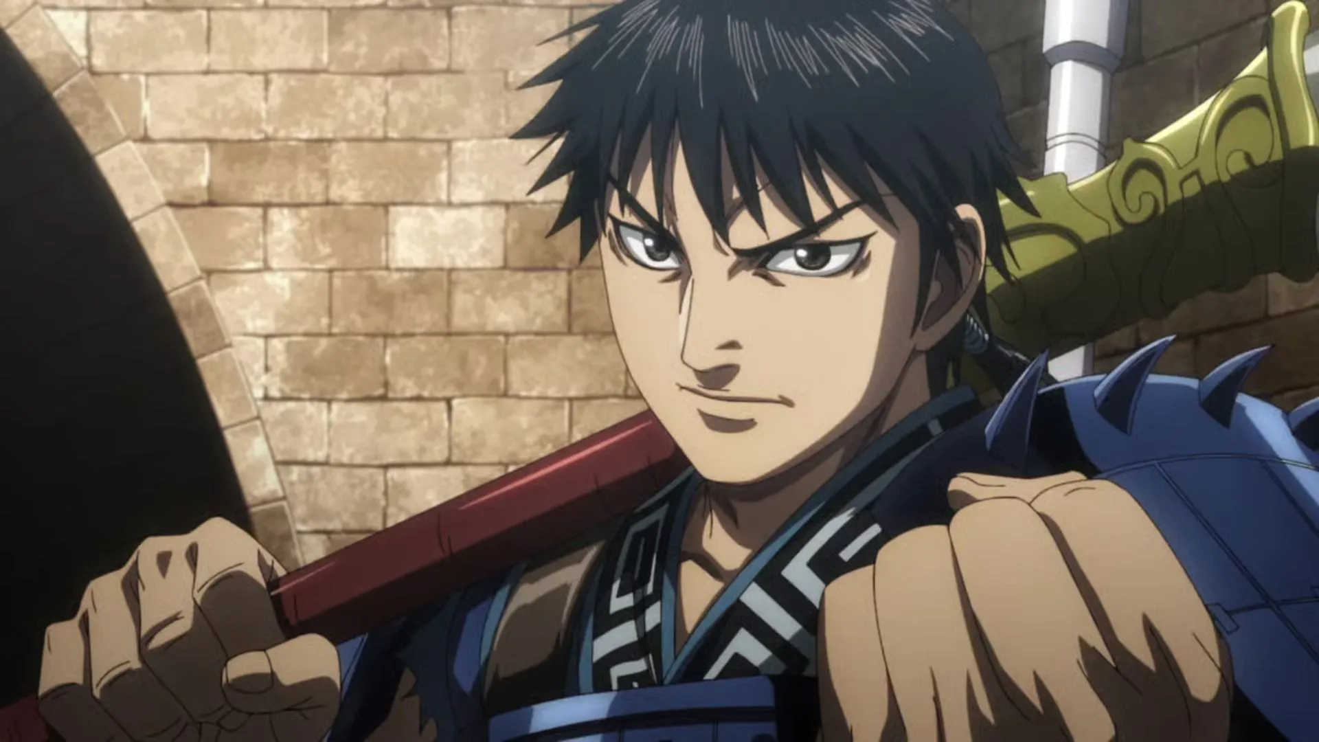 Кадр из аниме «Царство» 6 сезон, Синь в битве