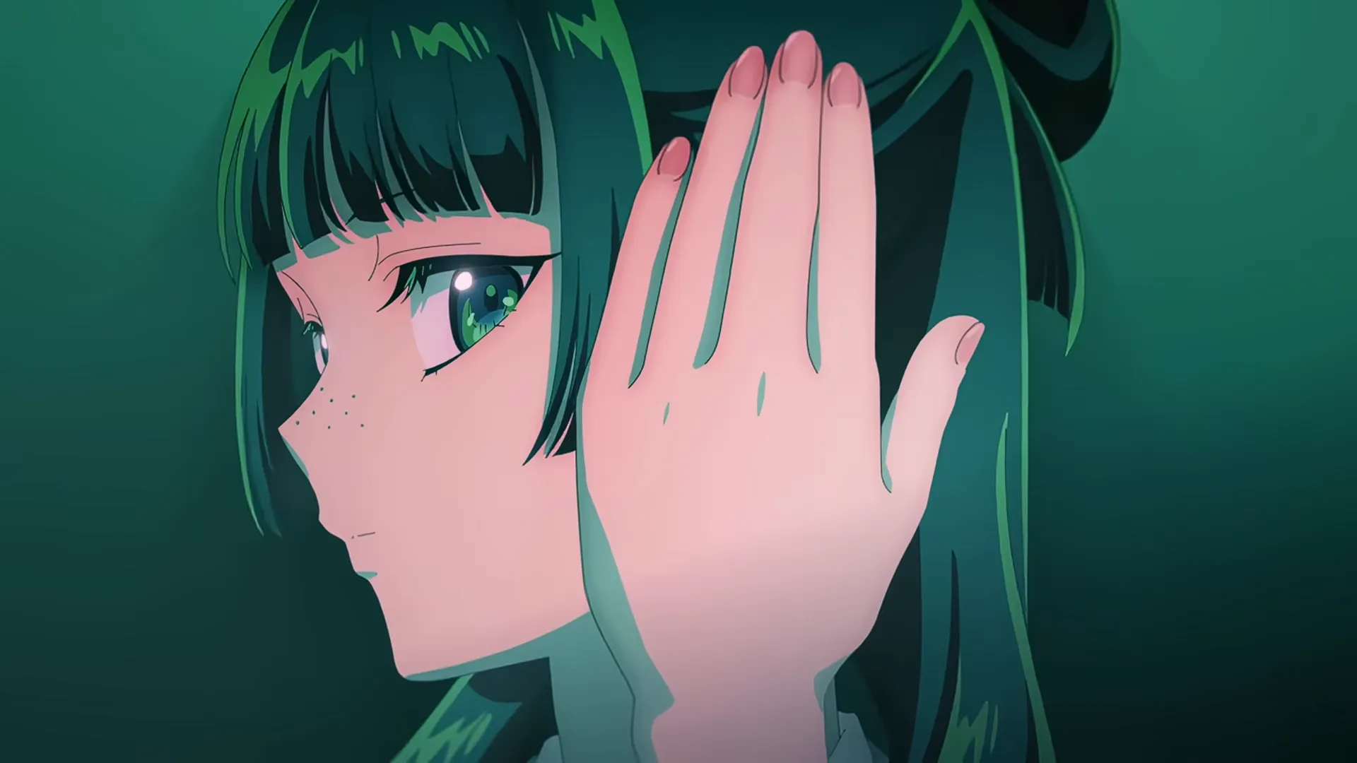 Кадр из аниме «Записки аптекаря», Маомао за работой