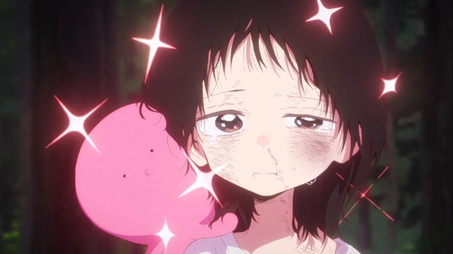 Кадр из аниме «Первородный грех Такопи», Такопи и Сидзука Кудзэ