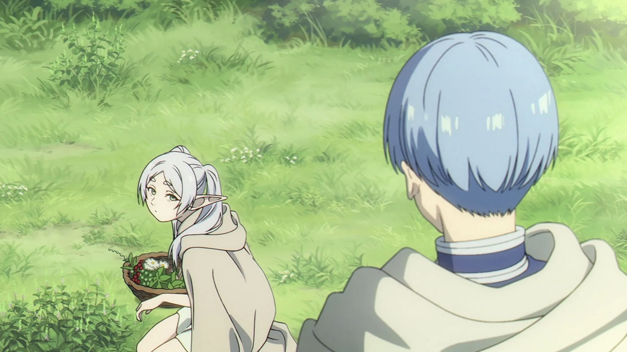 Фрирен встречает Химмеля во 2-й серии «Фрирен» 2 сезон