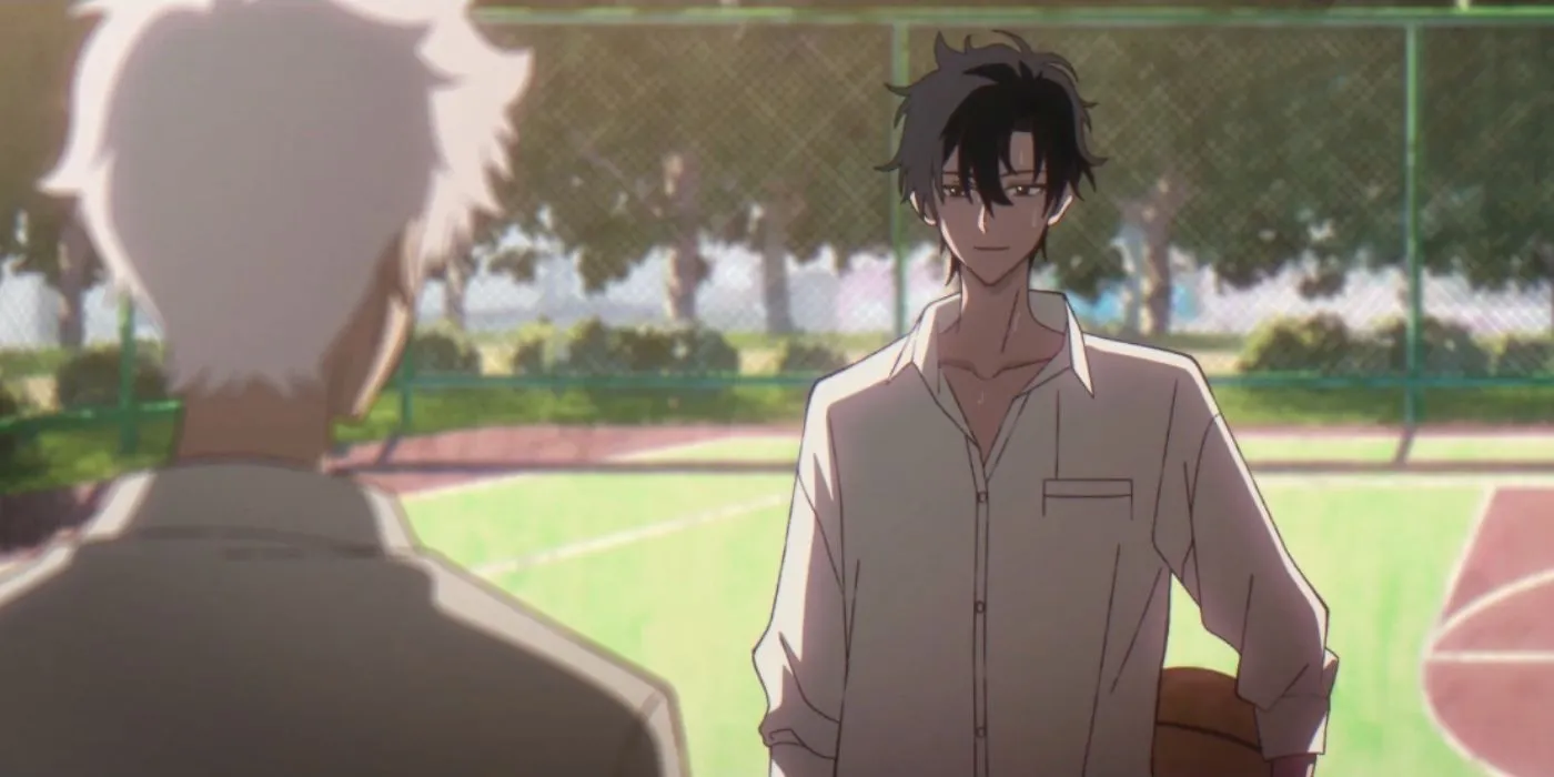 Первая встреча Лу Гуана и Чэн Сяоши с глитч-эффектом