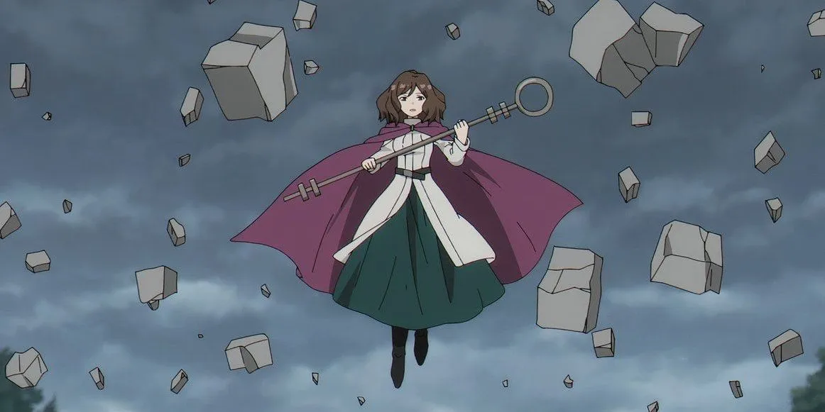 Эре использует Дорагейт против Ферн в аниме «Фрирен»