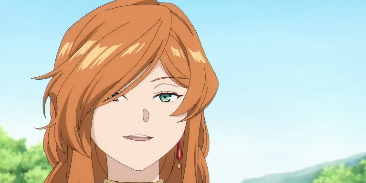 Кадр из аниме «Фрирен»: Фламмэ на фоне природы