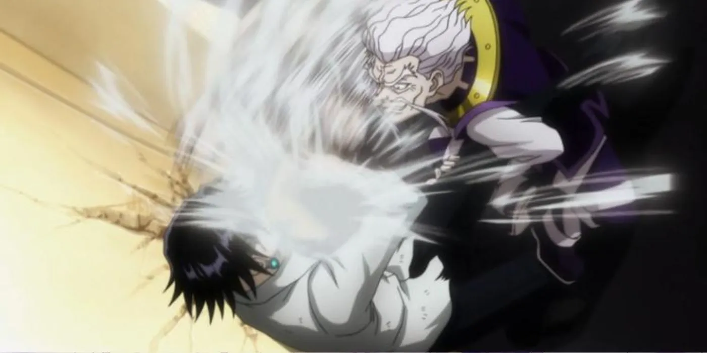 Куроро Люцифер в бою с Золдиками в «Охотник х Охотник»