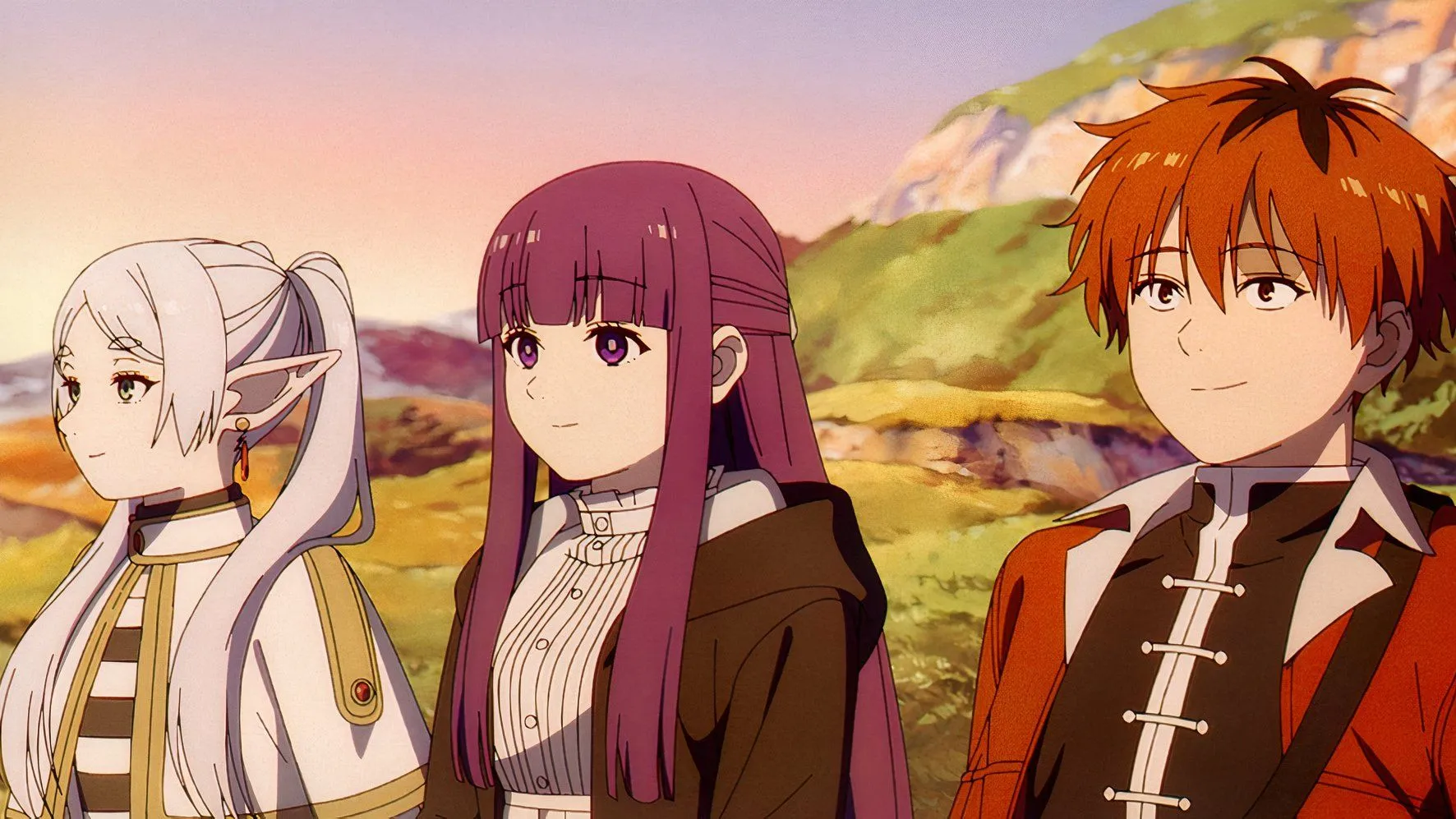 Ферн и Штарк в сцене из второго сезона «Фрирен»