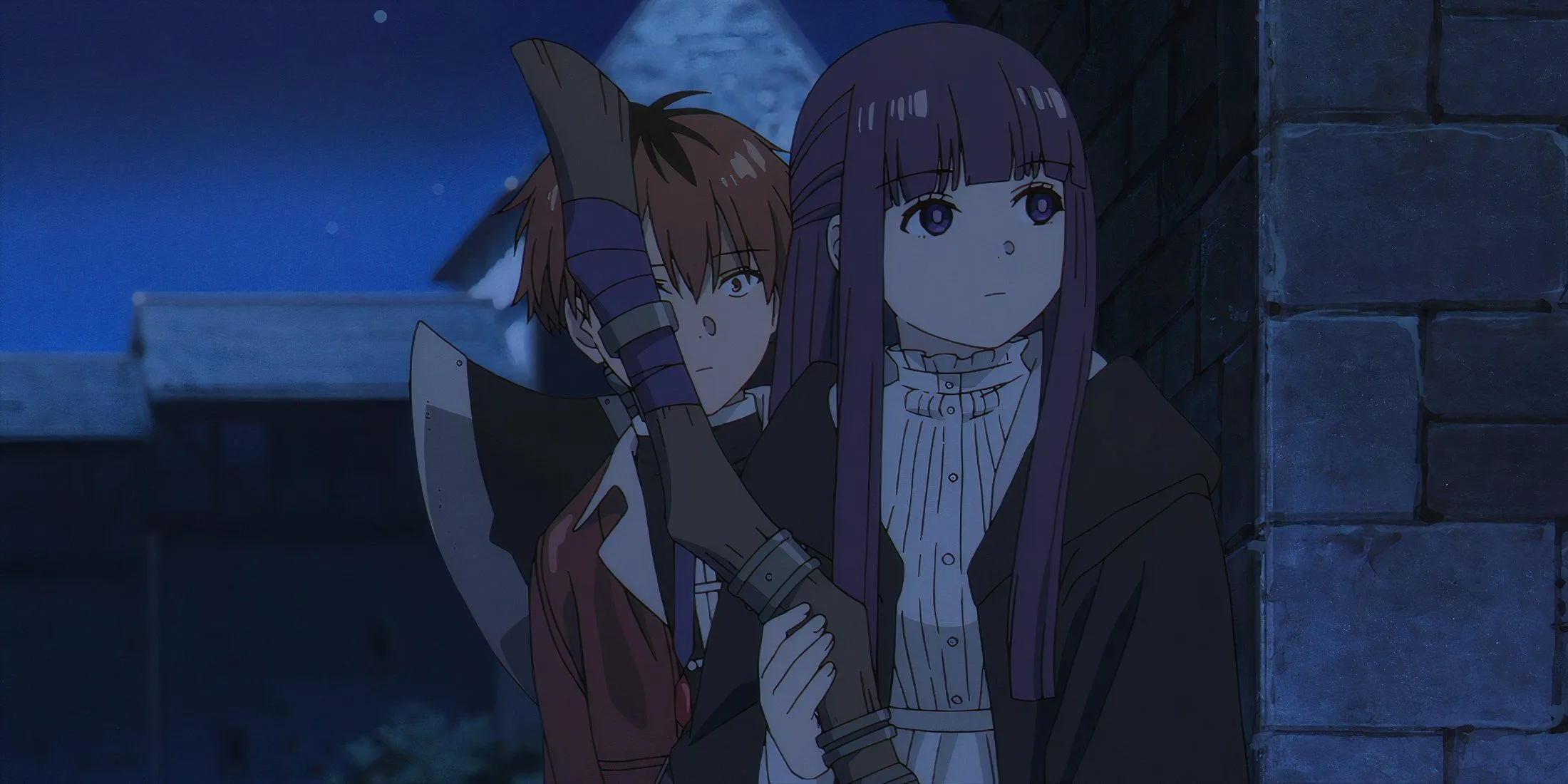 Фрирен, Ферн и Штарк сражаются вместе