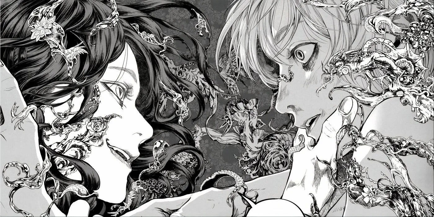 Панель из манги «После бога»