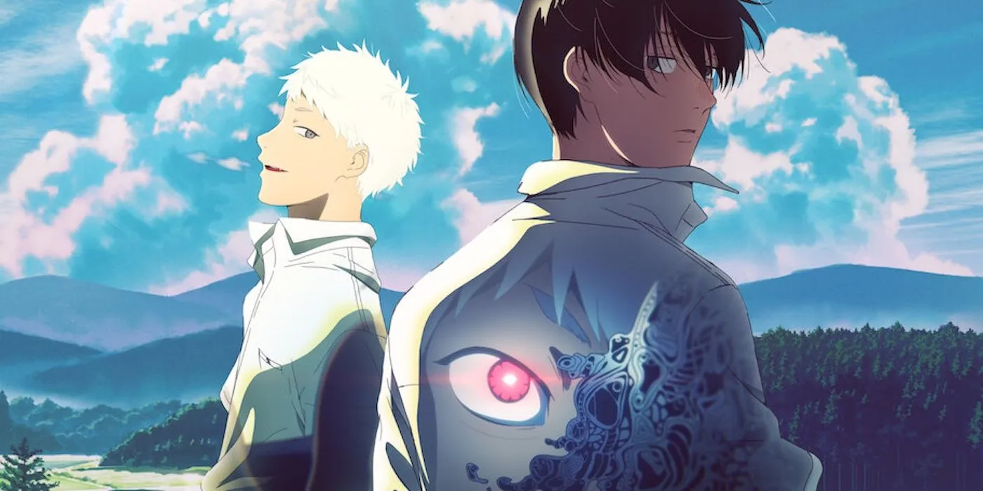 Ёсики и Хикару на постере аниме