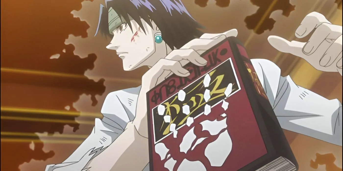 Кадр: Куроро активирует Скилл Хантер