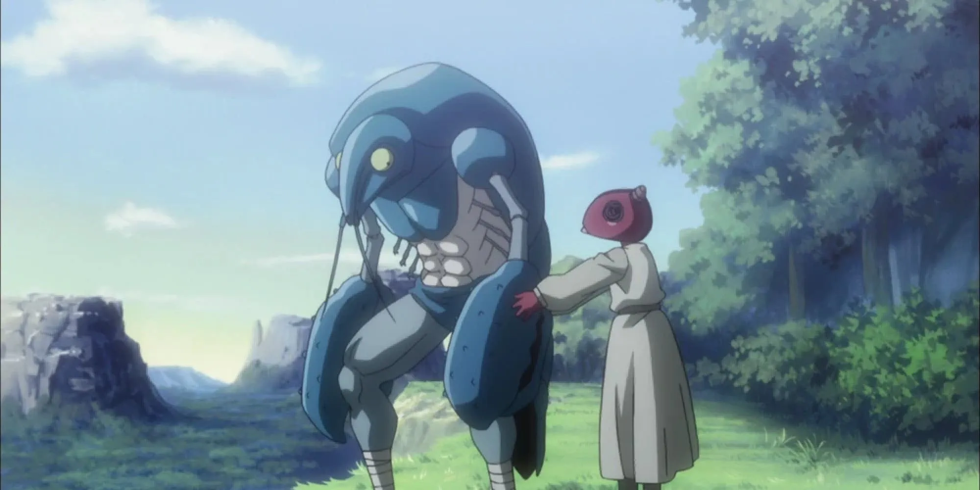 Кадр: Рейна обнимает руку Блостера