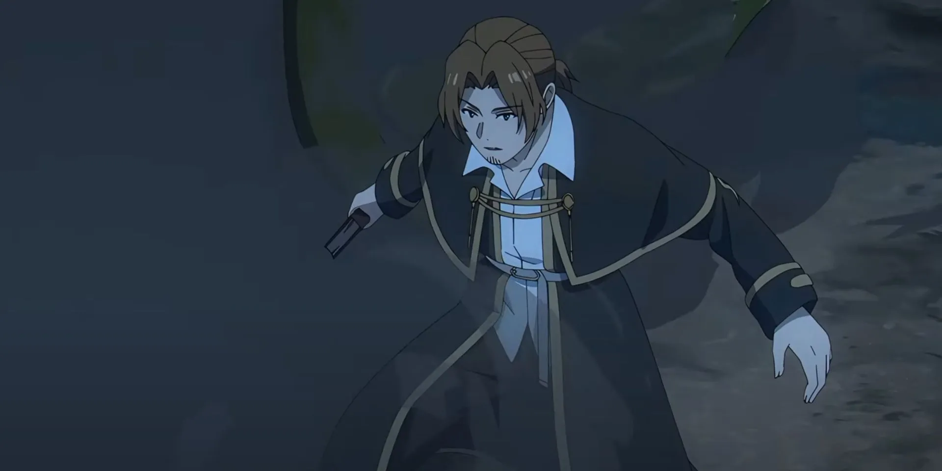 Зайн уклоняется от атаки Хаос-цветка в «Провожающей в последний путь Фрирен»