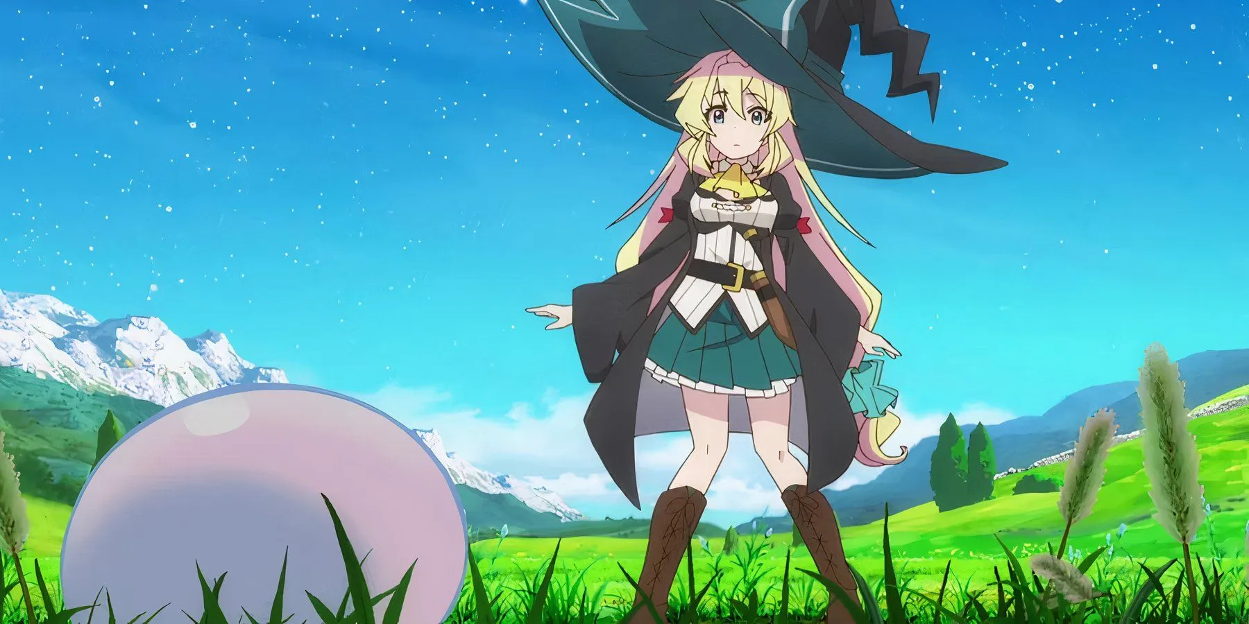 Адзуса сражается со слизнем