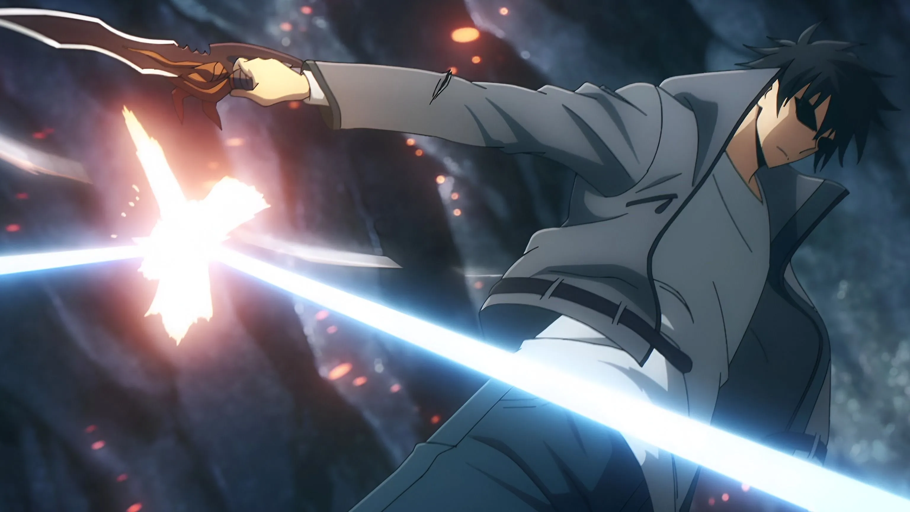 Кадр из аниме «Поднятие уровня в одиночку»