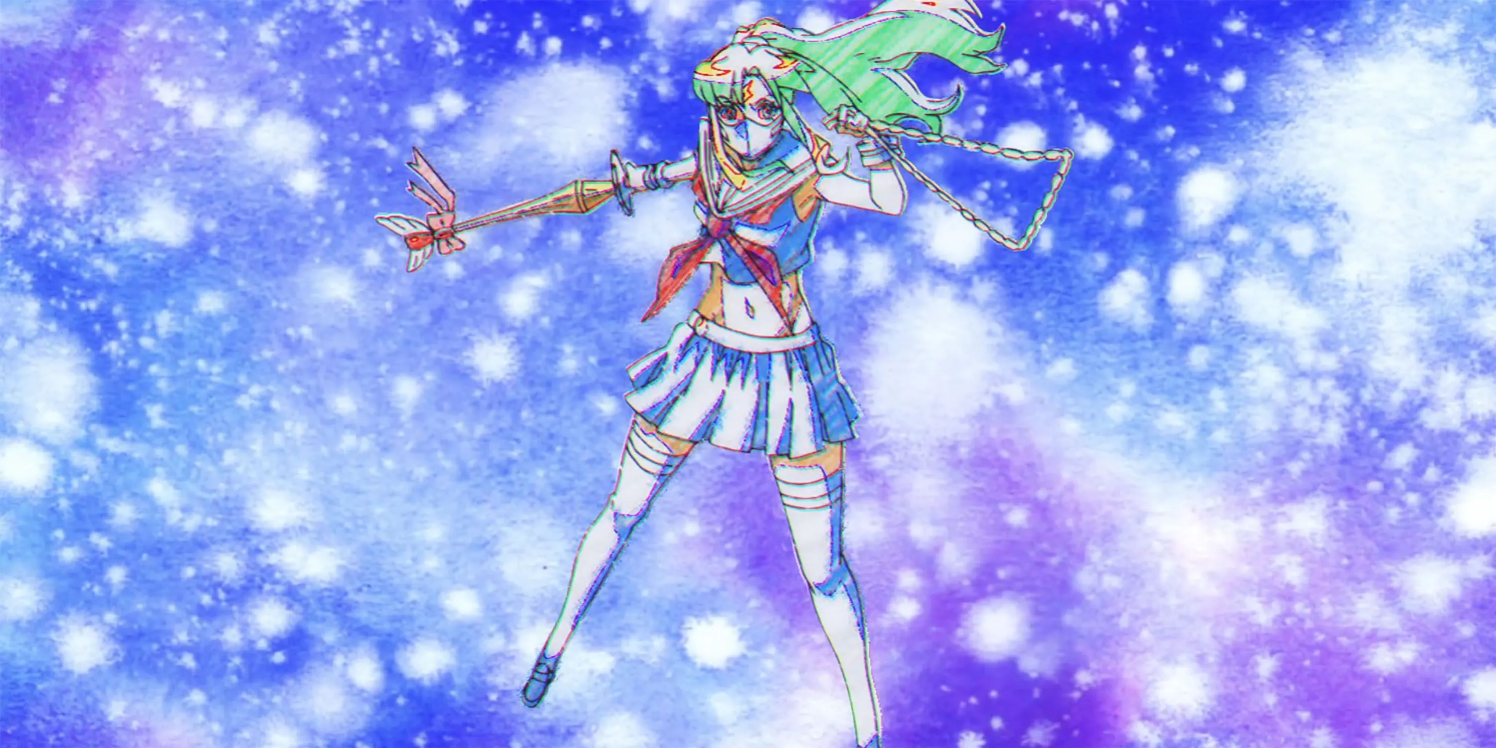 Волшебная воительница, нарисованная Нацуко