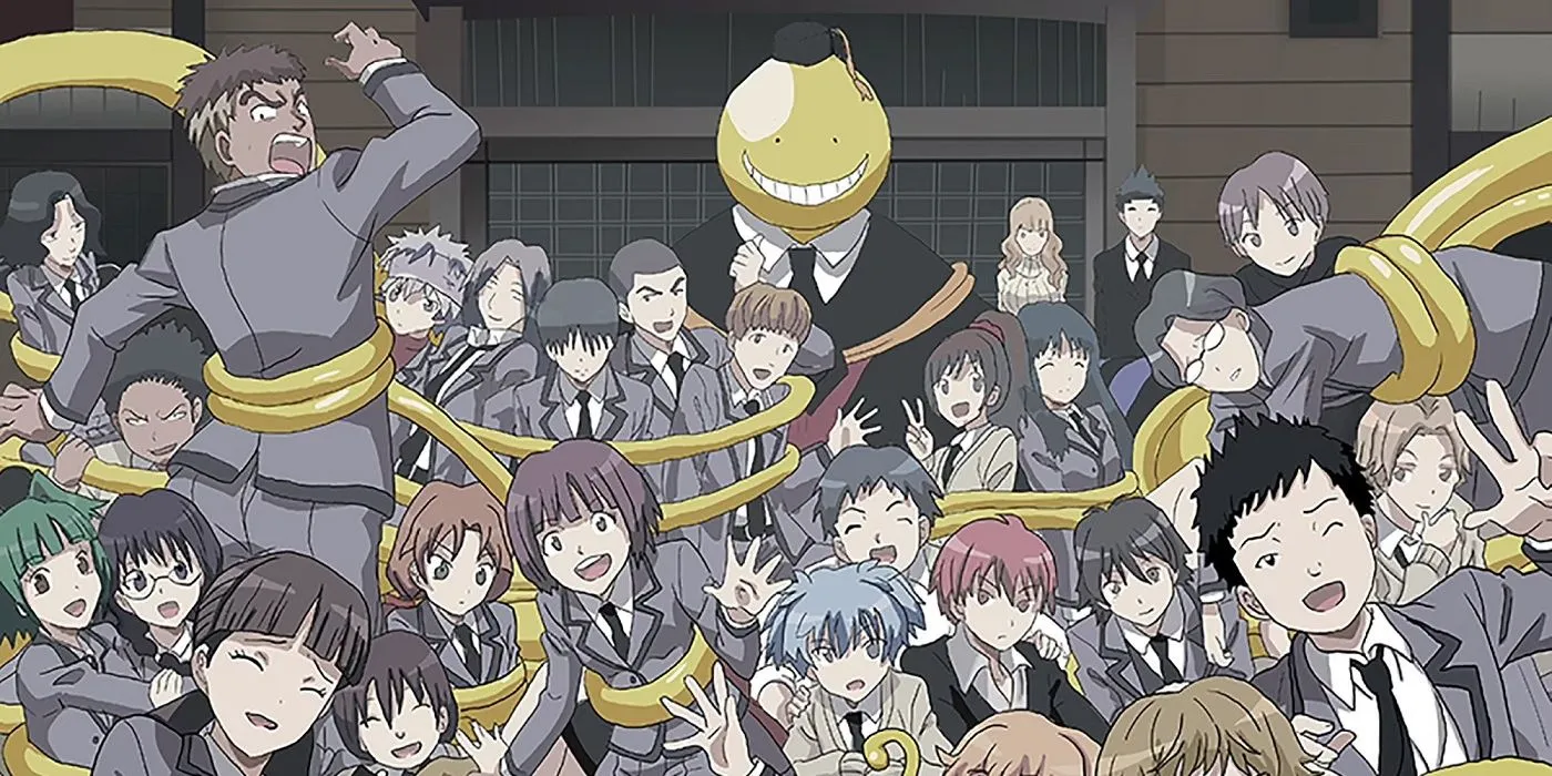 Кадр из аниме «Класс убийц»