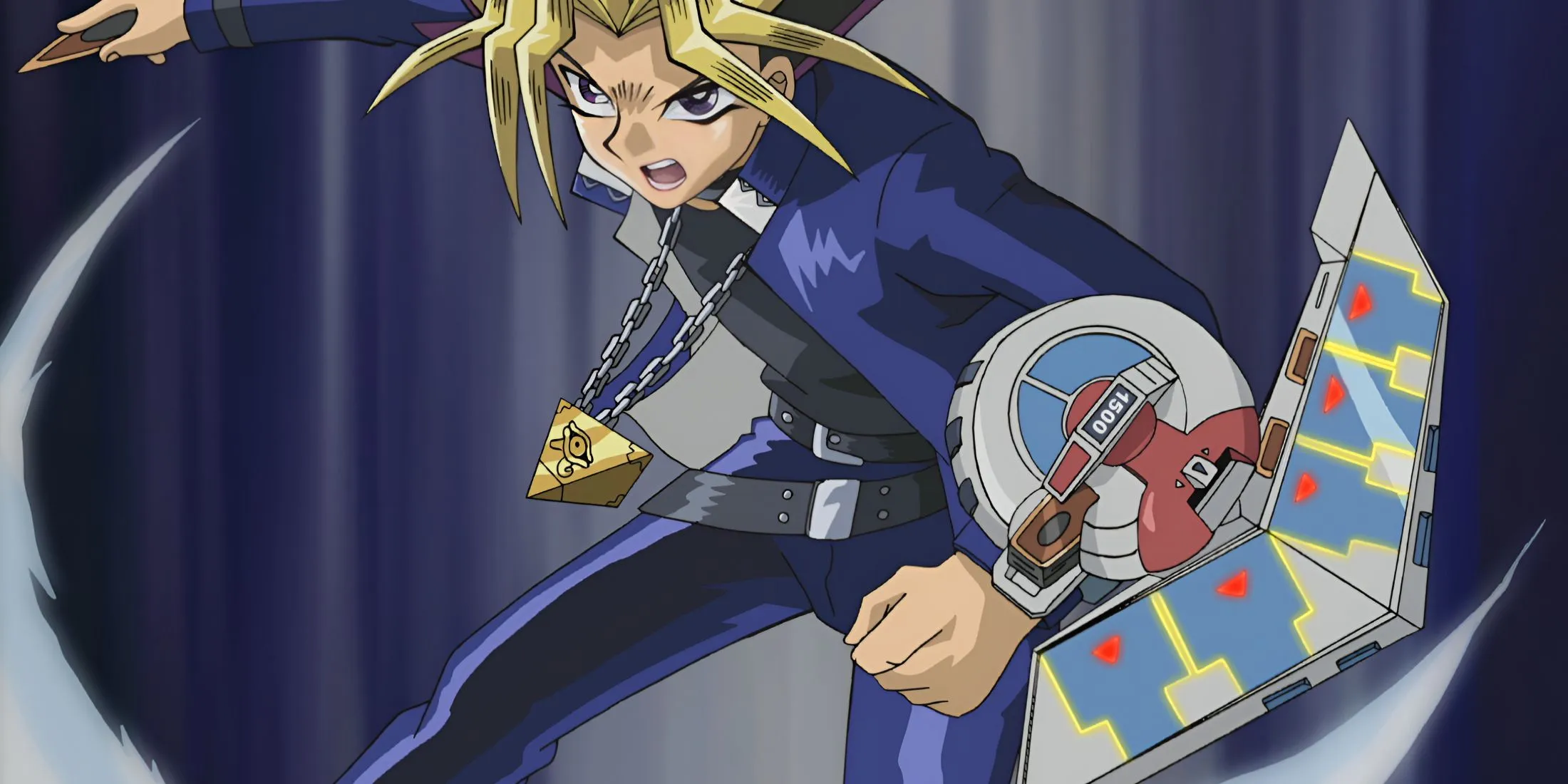 Кадр из аниме «Югио! Пирамида Света», Юги