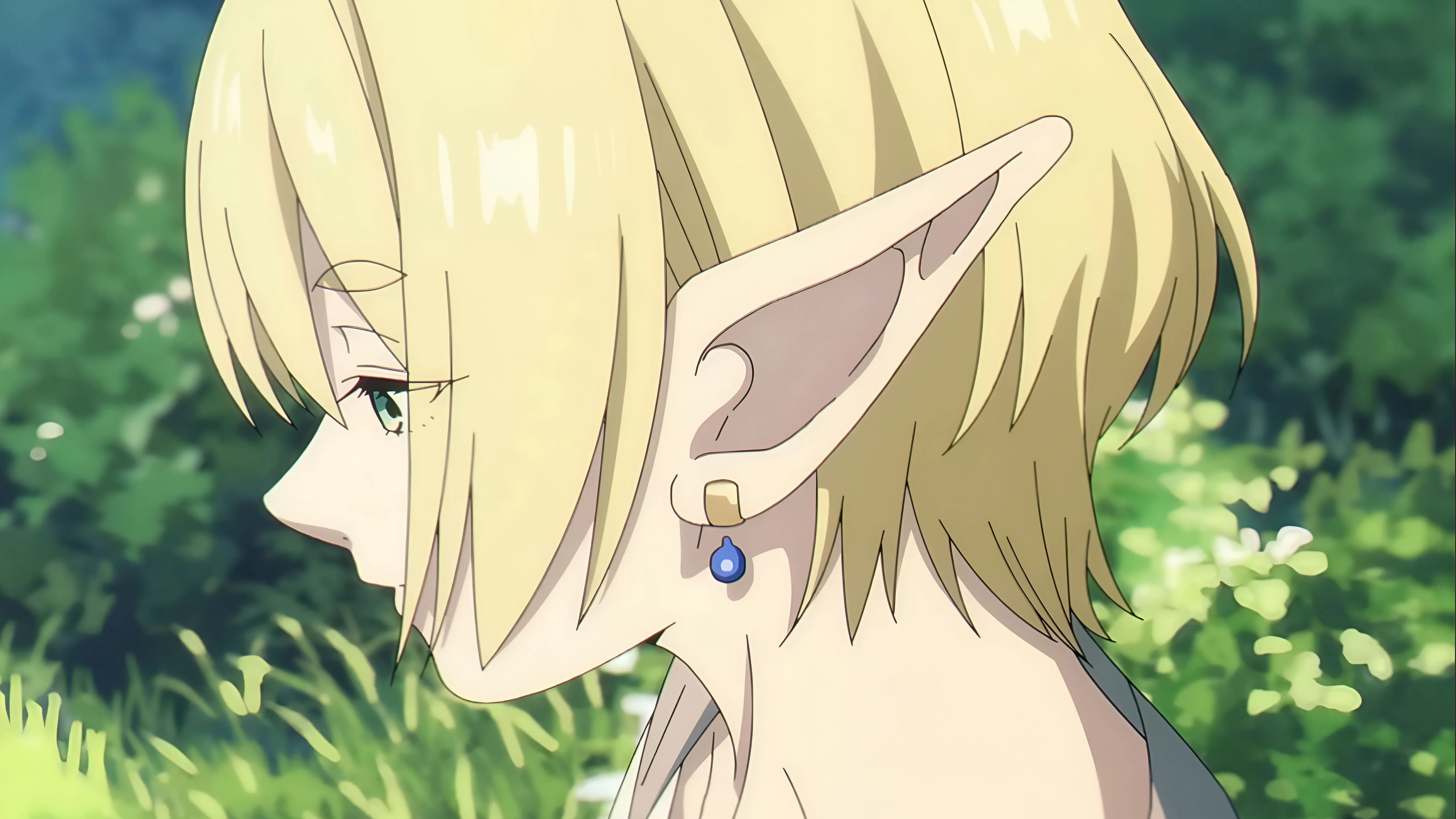 Кадр из манги «Фрирен» — эльфийка Миллиарде