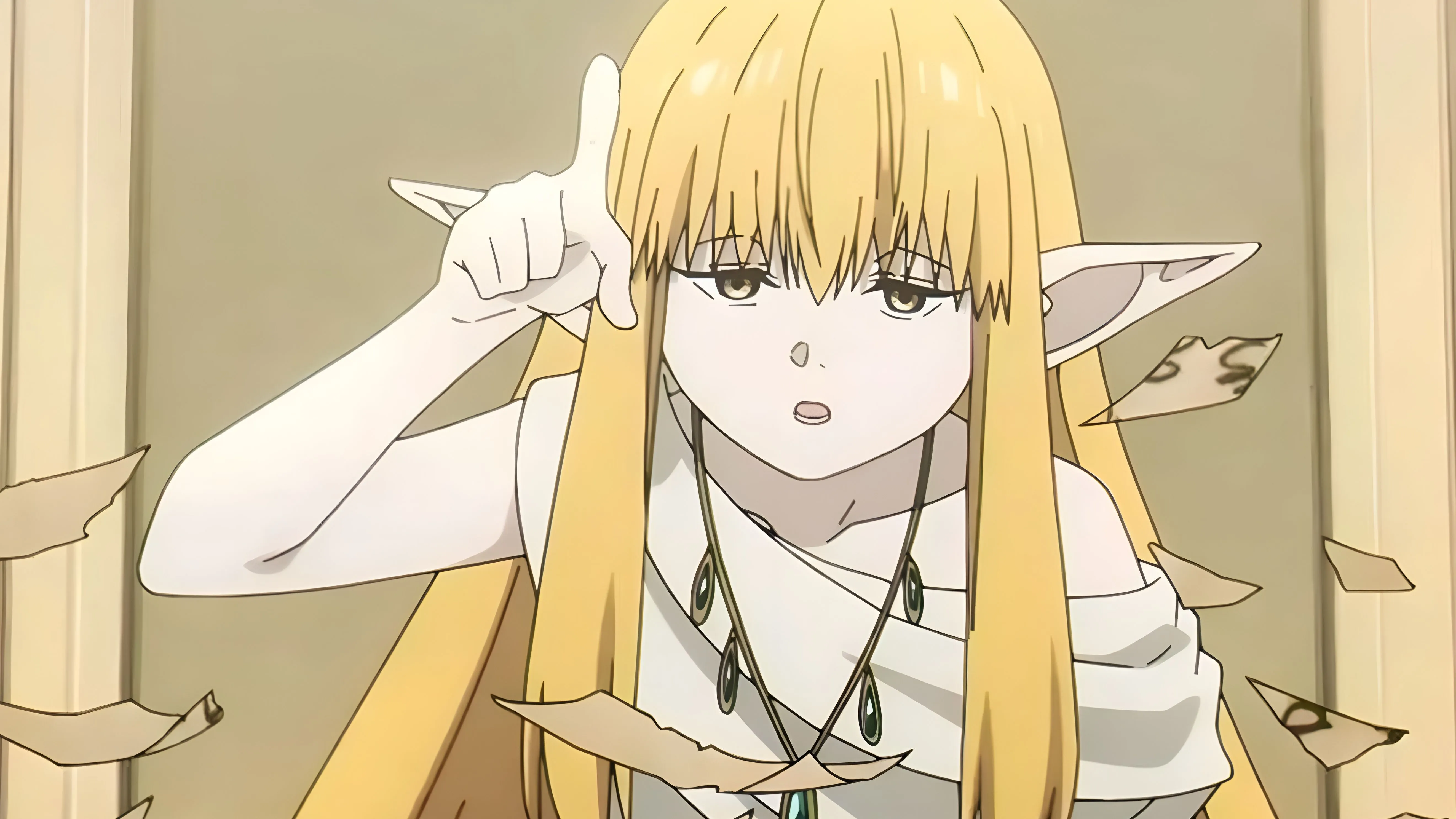 Кадр из аниме «Фрирен» — Зерие, сильнейшая эльфийка