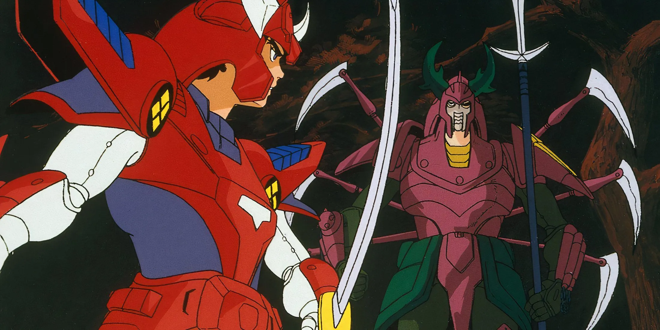 Рё сражается со злодеем в «Воинах-самураях»