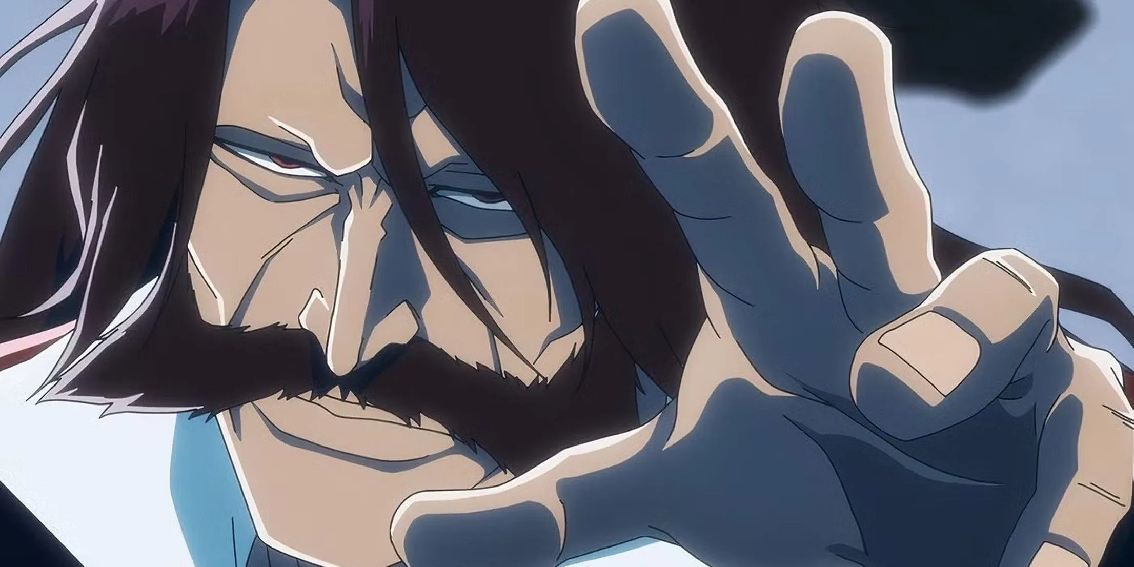 Кадр из аниме «Блич», Яхве протягивает руку