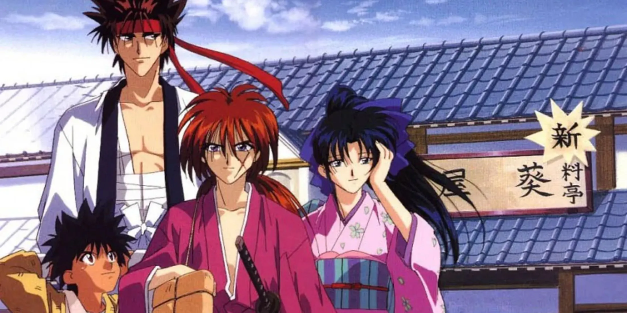 Главные герои аниме «Бродяга Кэнсин»