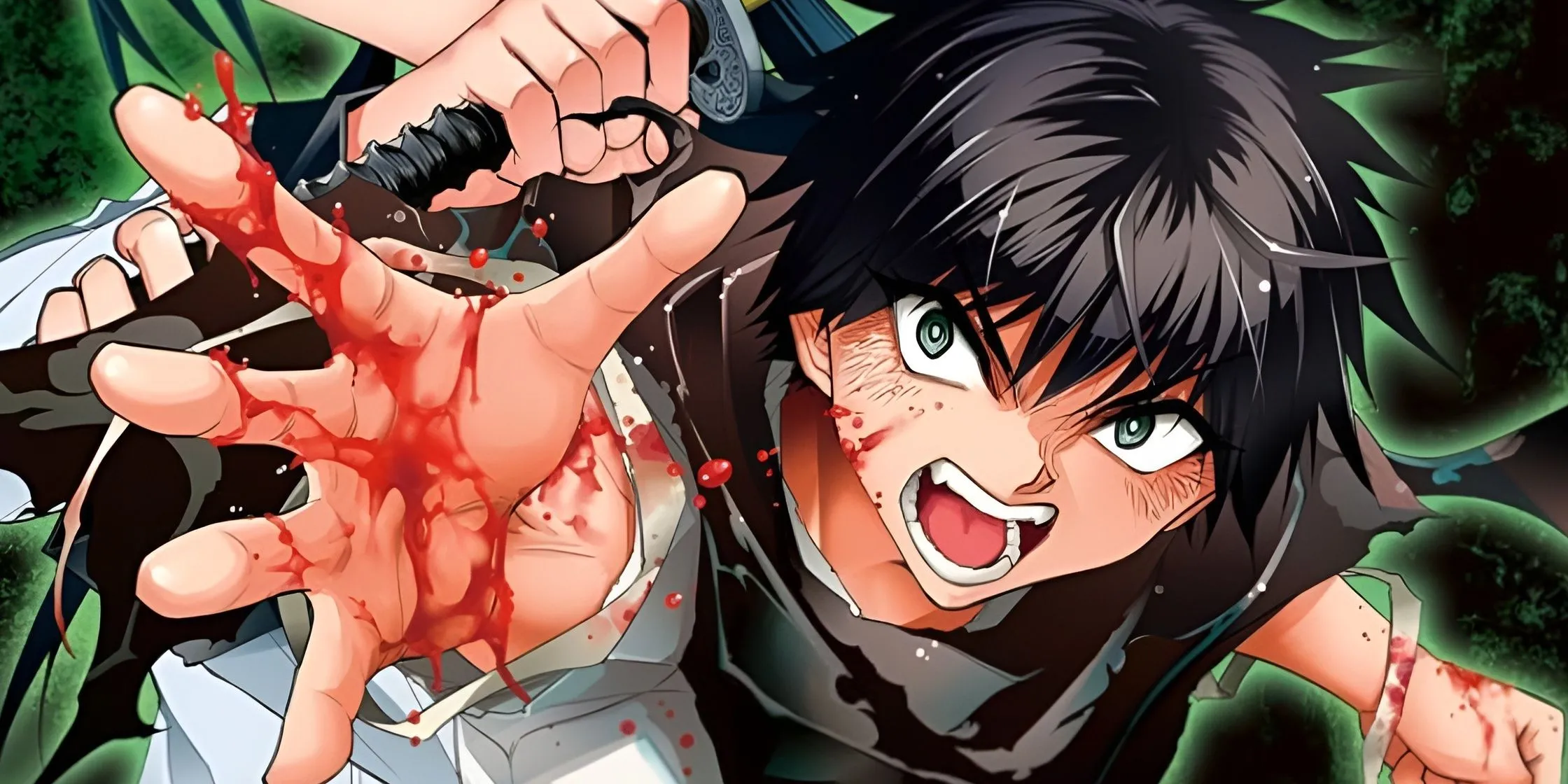 Главный герой манги Dungeon Seeker в подземелье