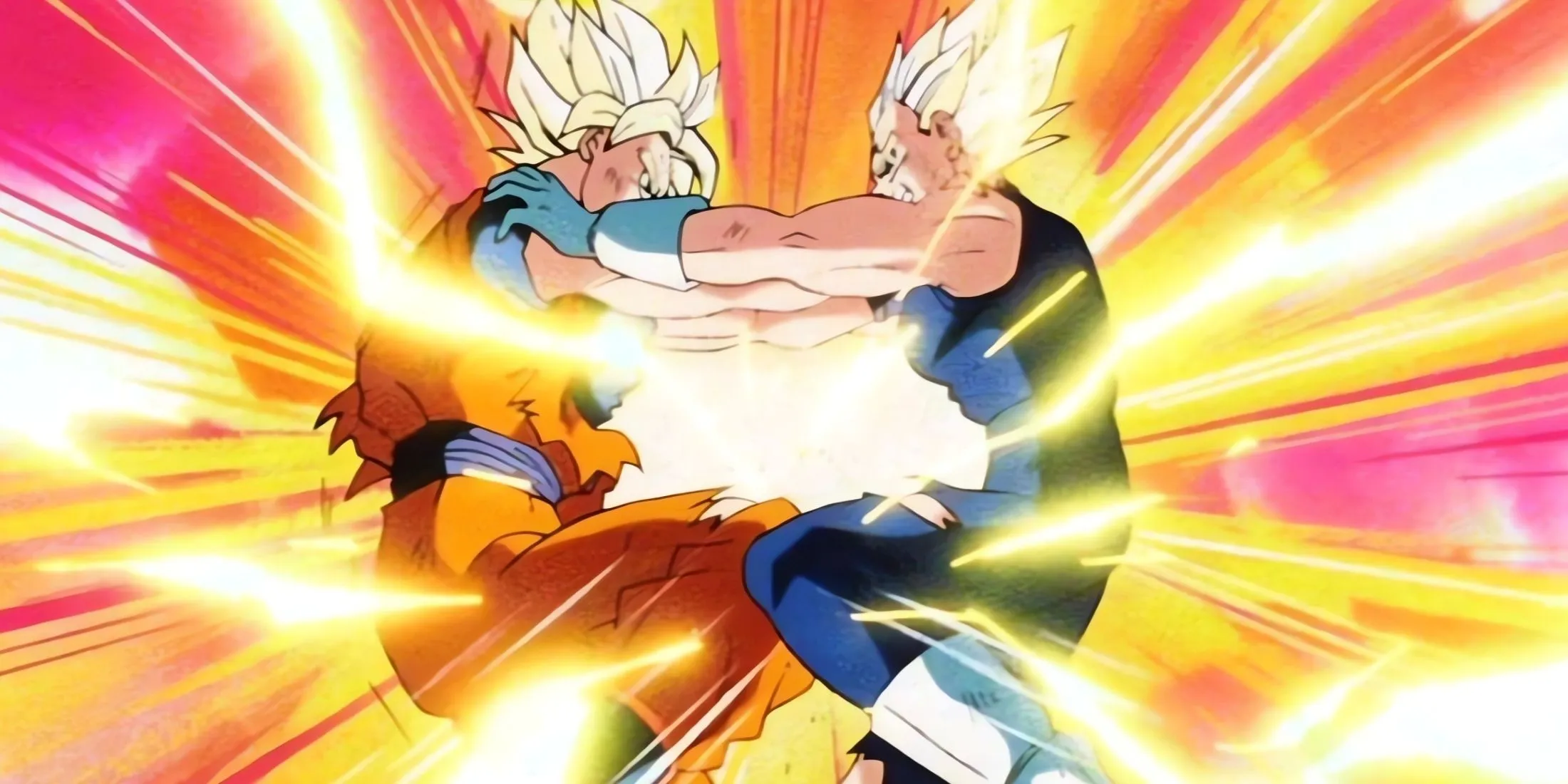 Гоку и Маджин Вегета сражаются на полной мощи в «Драконий жемчуг Z»