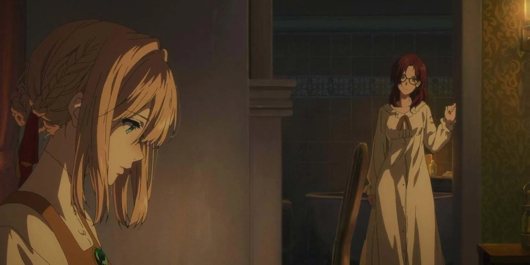 Эмоциональная сцена из «Вайолет Эвергарден»