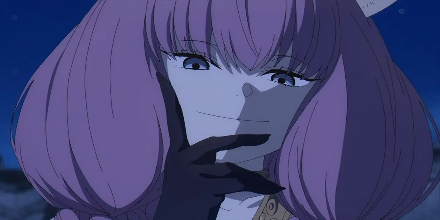 Аура Гильотина смотрит свысока в десятой серии «Фрирен»