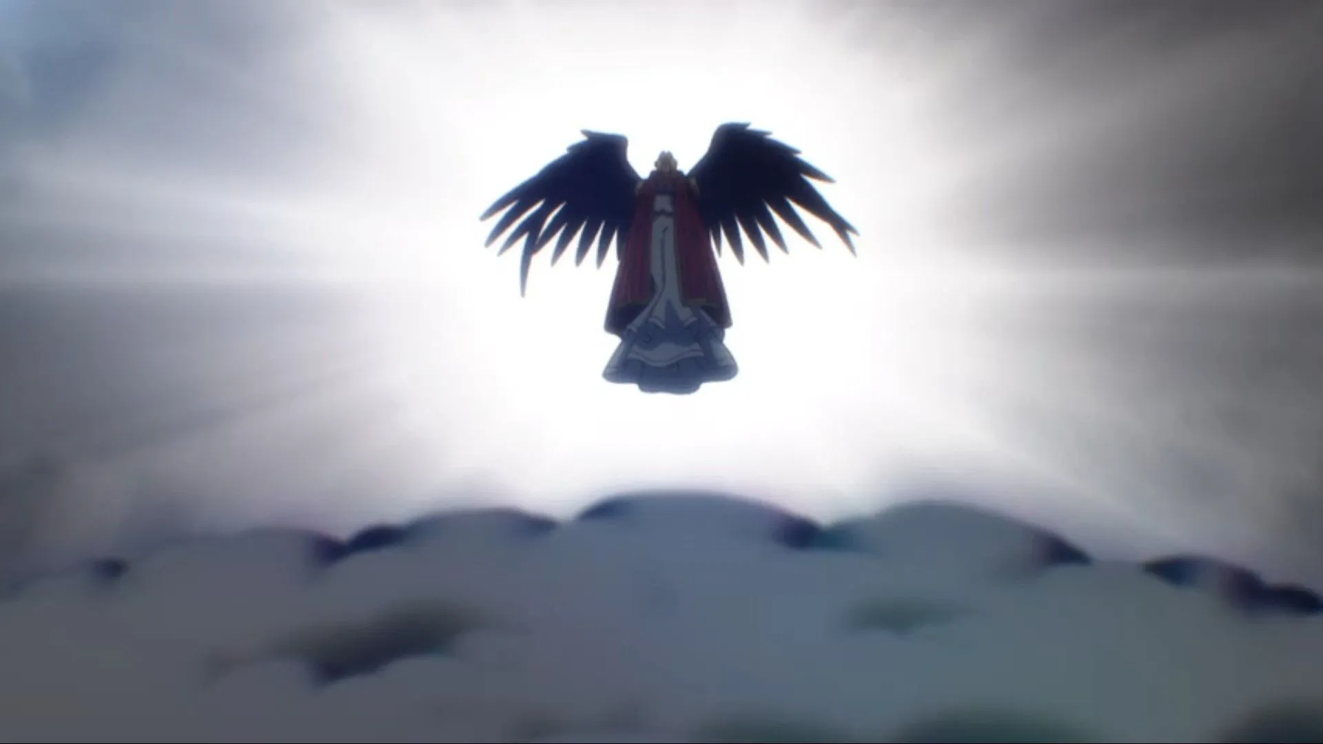 Луфас в бою, кадр из аниме «Шальной последний босс явился!»