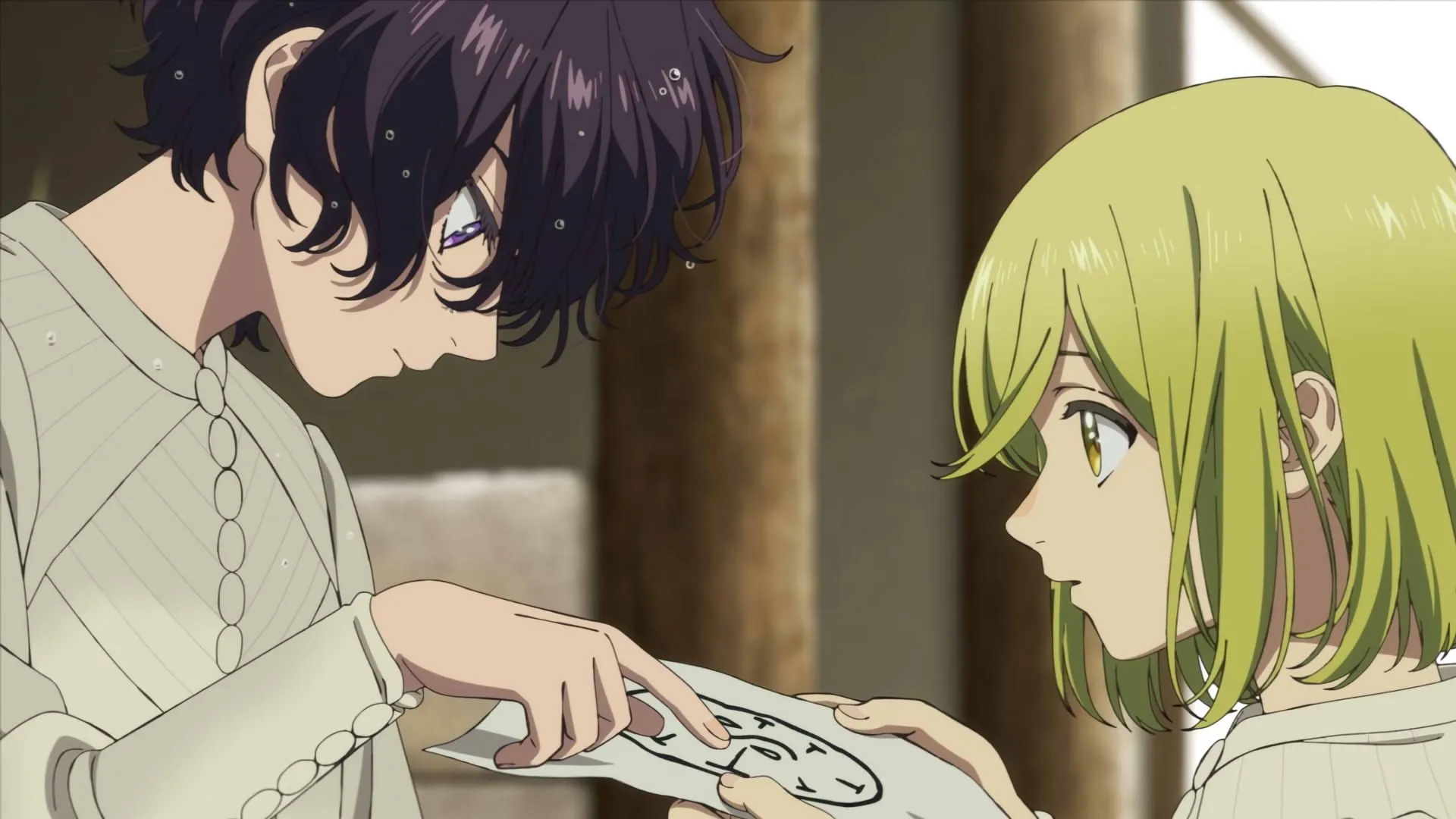 Агот показывает Коко заклинание в «Ателье колдовских колпаков»