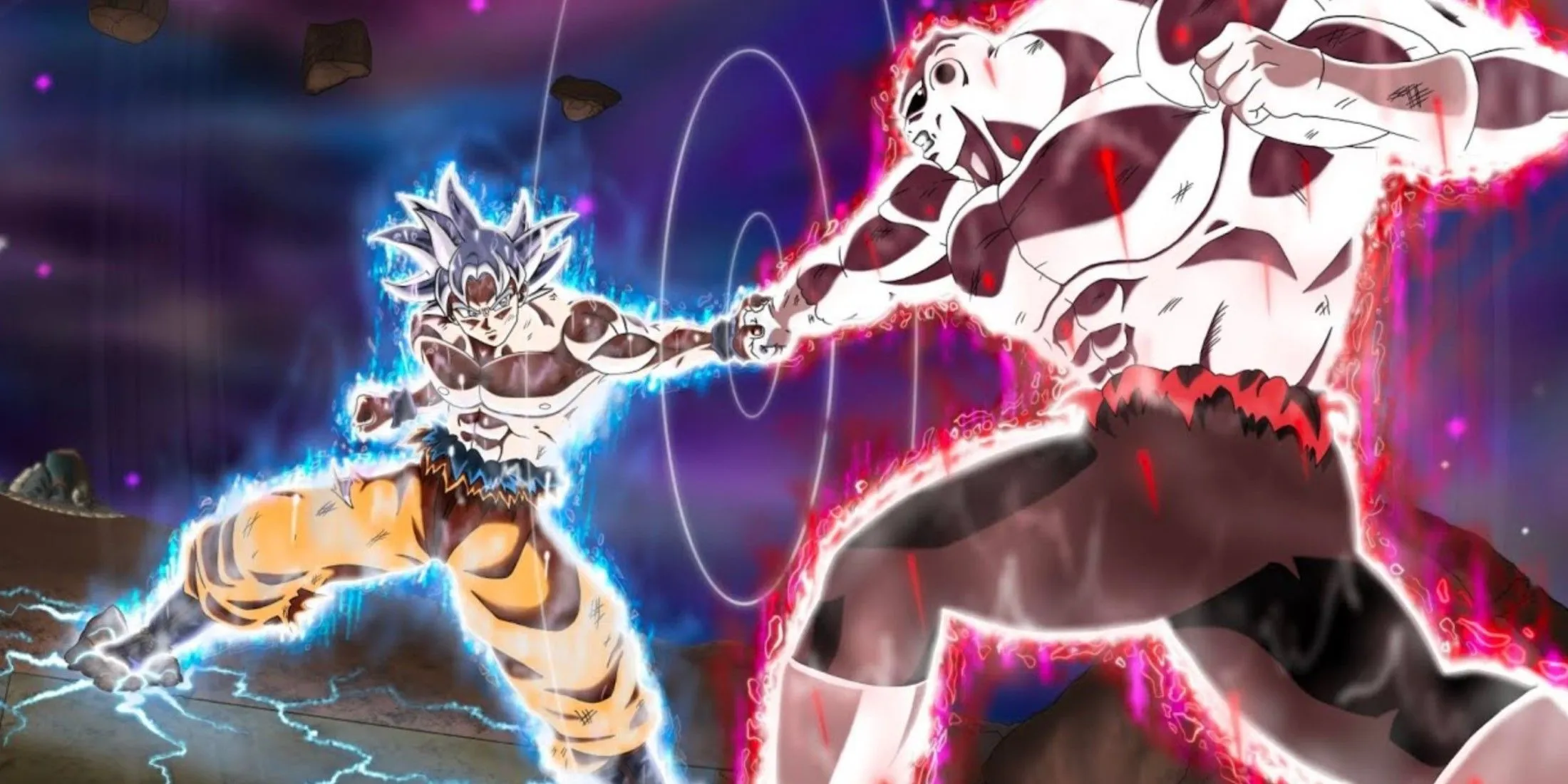 Джирен сражается с Гоку в Ультра Инстинкте на Турнире Силы