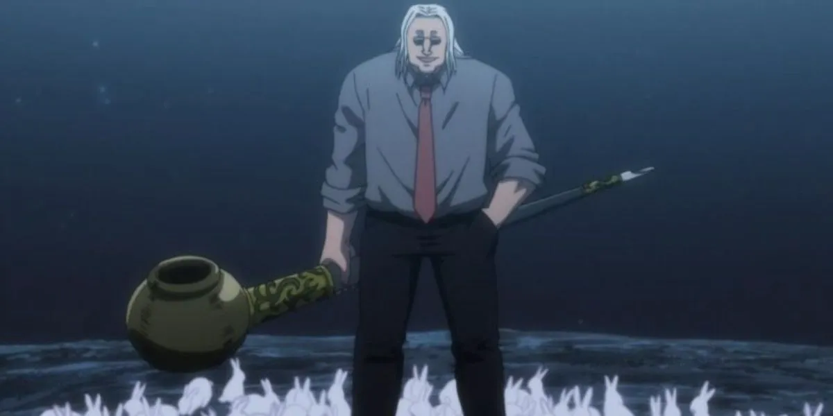 Морель с курительной трубкой