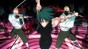 Героини Магической Битвы в боевой сцене