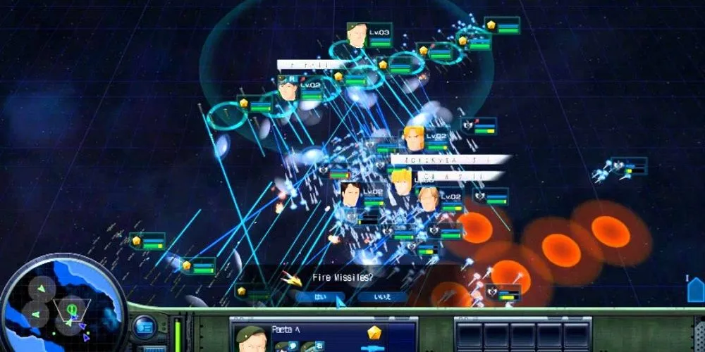 Кадр из видеоигры по «Легенде о героях Галактики»