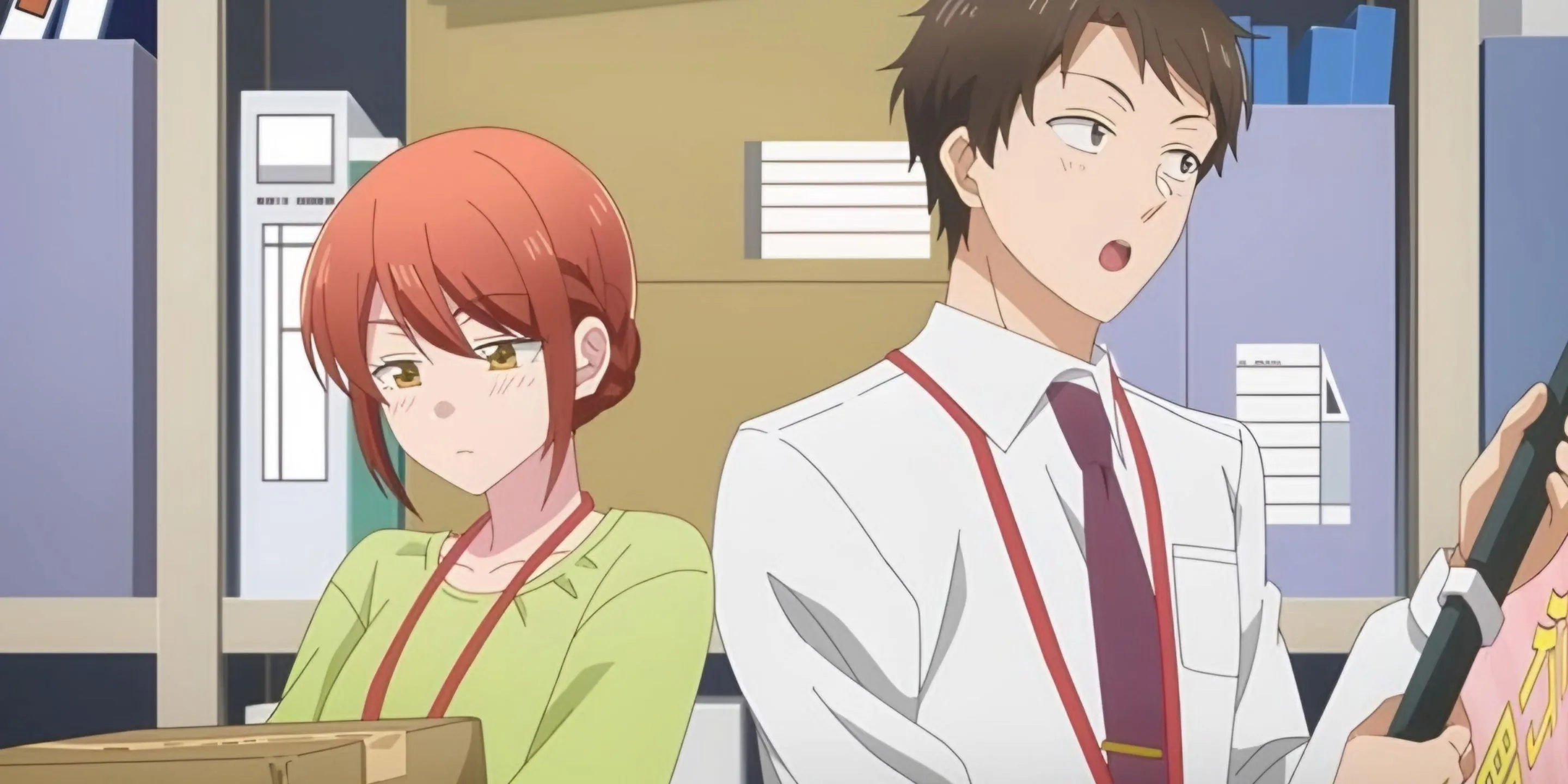 Герои аниме «У меня роман на работе»