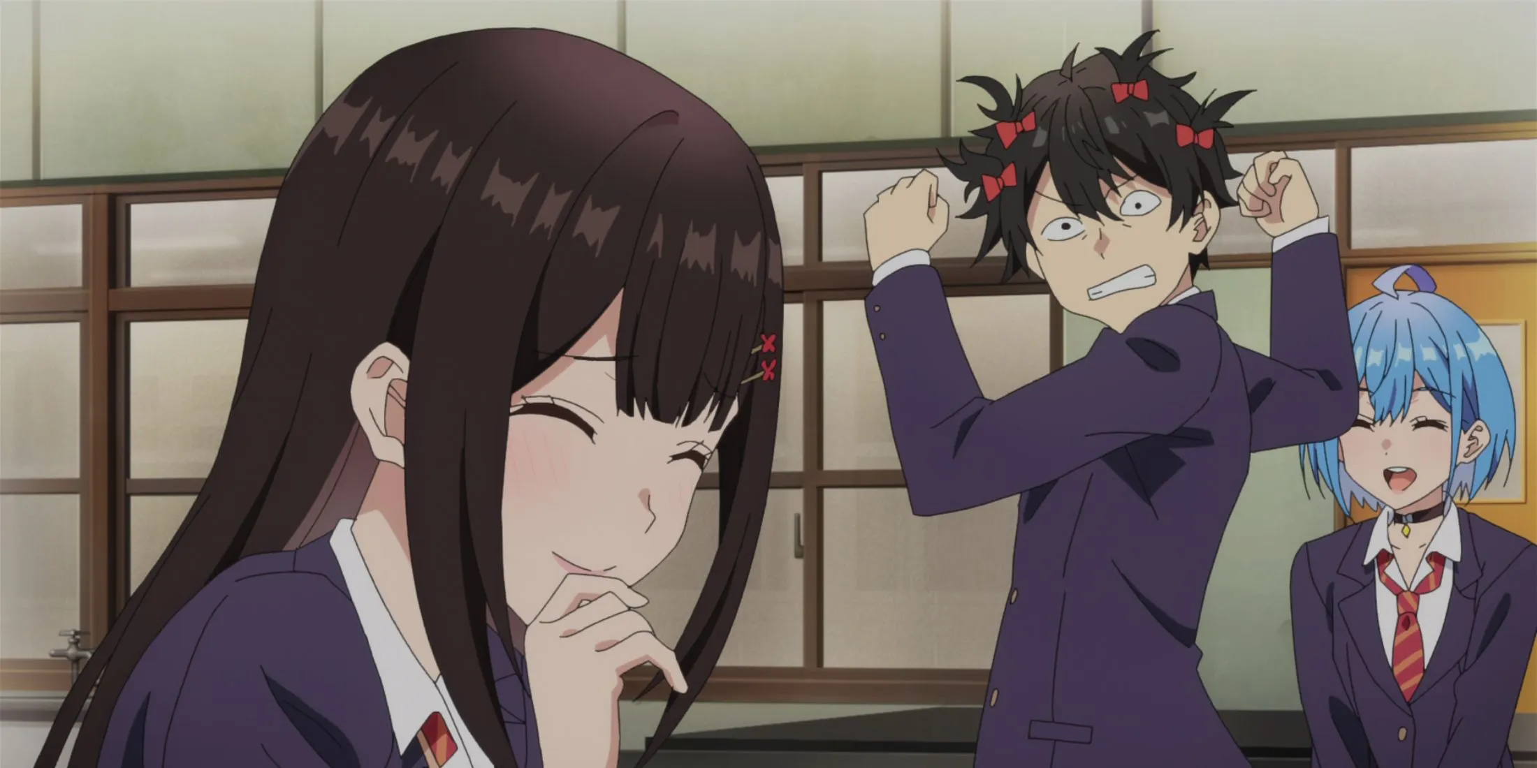 Сцена из аниме о дружбе