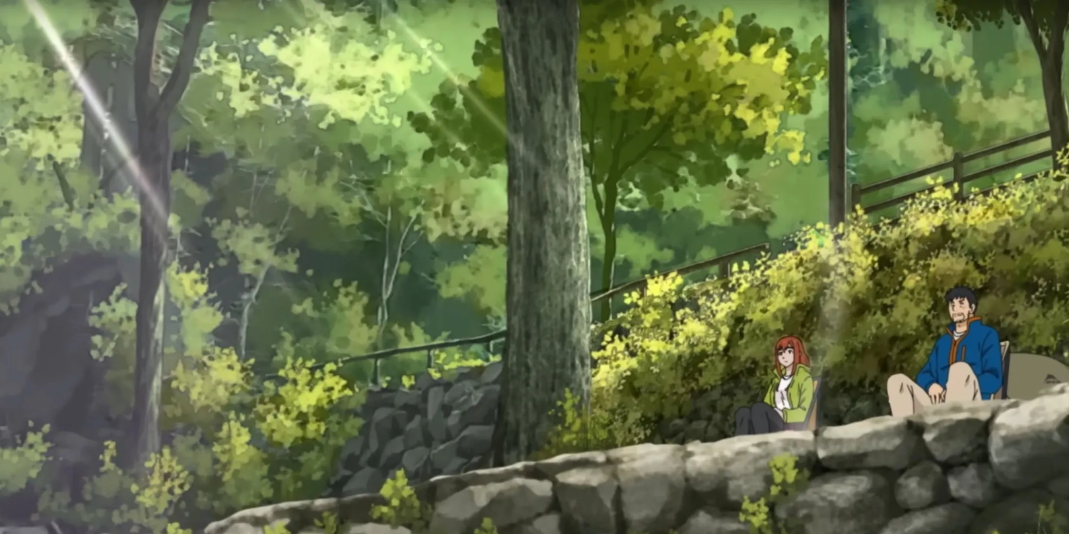 Герои аниме «Одиночный кемпинг»