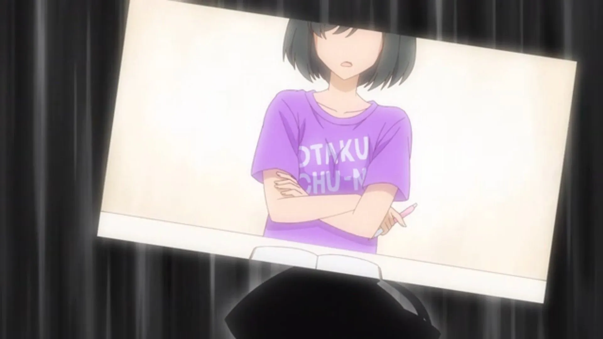 Кадр из аниме о злодейке