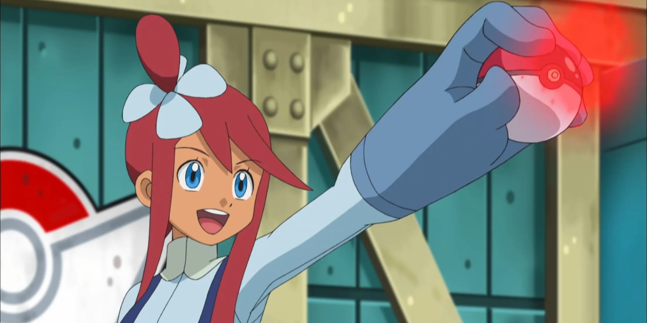 Скайла, лидер зала летающего типа, в «Покемон»