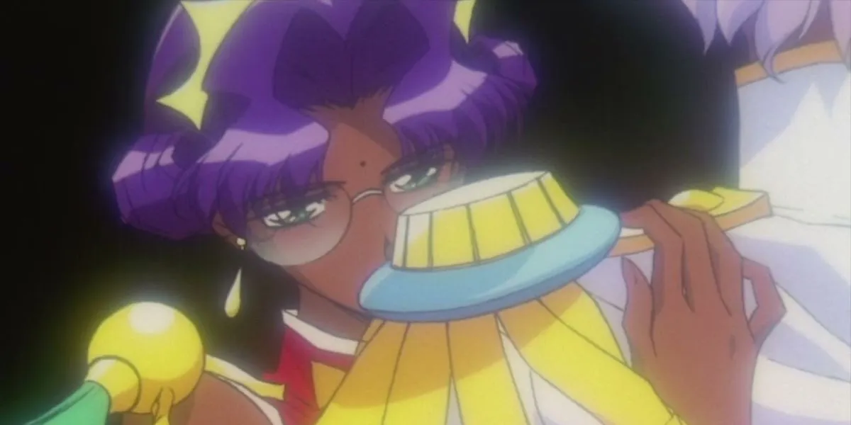 Анси Химэмия из «Юной революционерки Утэны» смотрит через плечо Диоса