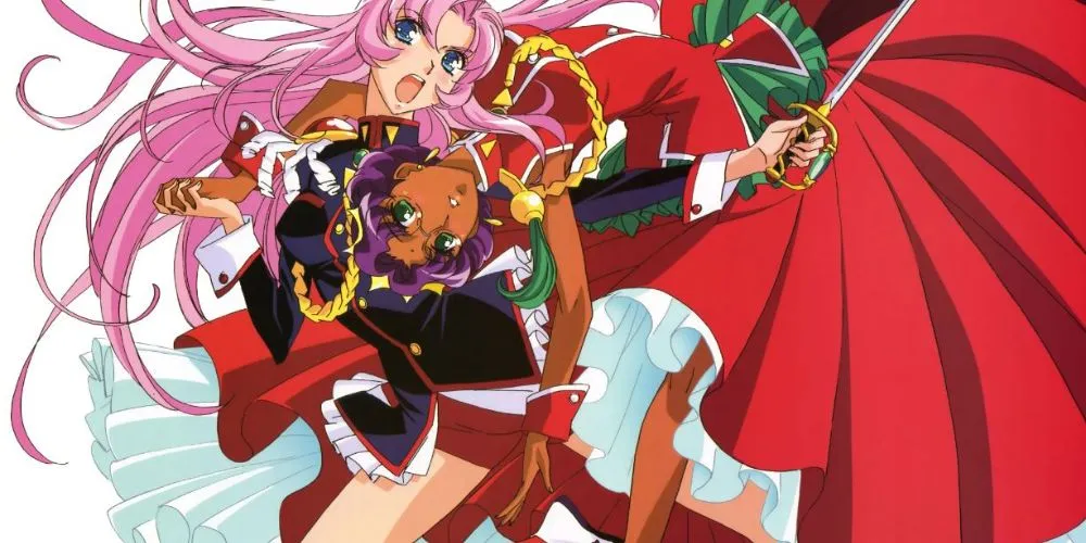 Утэна спасает Невесту розы в аниме «Юная революционерка Утэна»