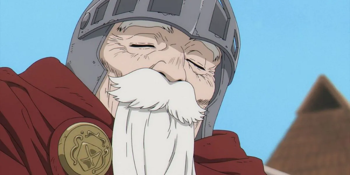 Кадр из аниме «Фрирен», старик Фолль