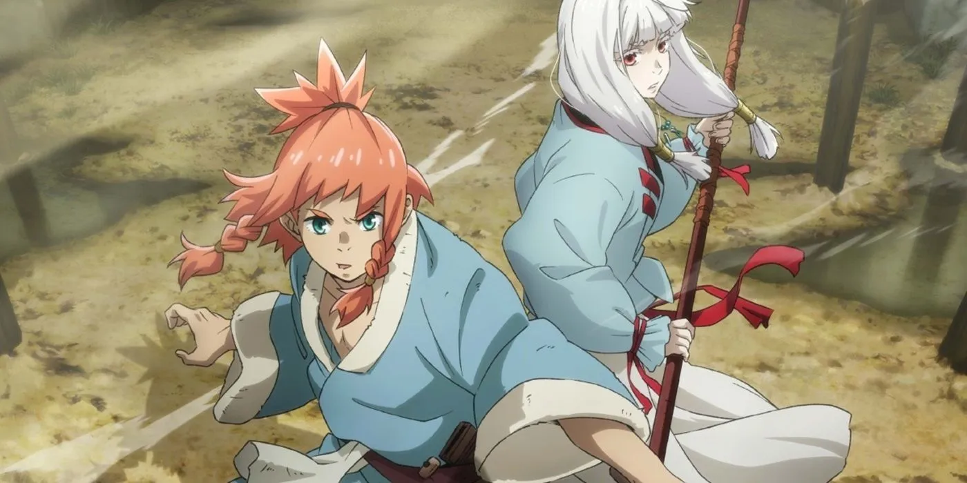 Кай и его союзник стоят спина к спине в «Божественной книге»