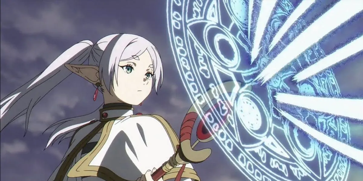 Денкен атакует Фрирен заклинанием