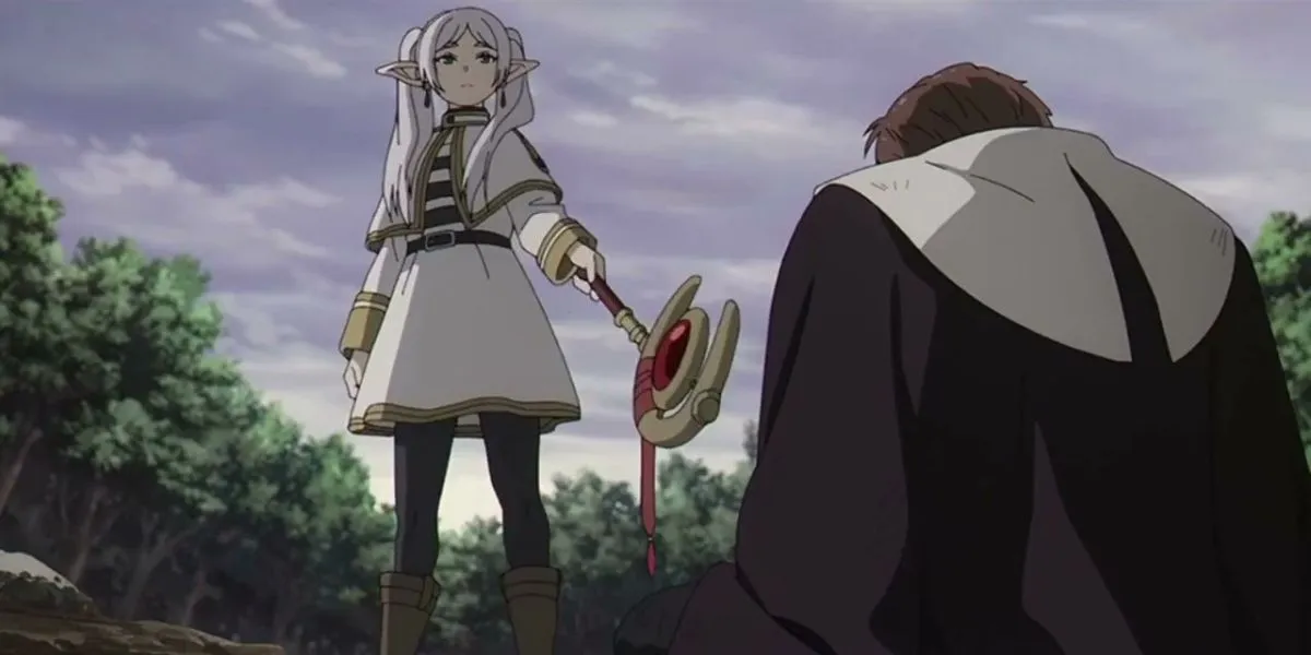 Фрирен отражает атаку Денкена